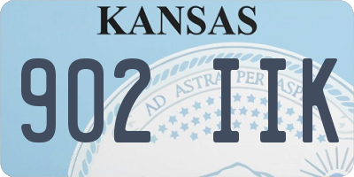 KS license plate 902IIK