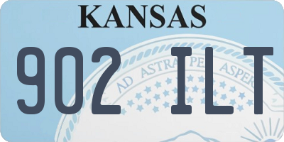 KS license plate 902ILT
