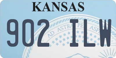 KS license plate 902ILW