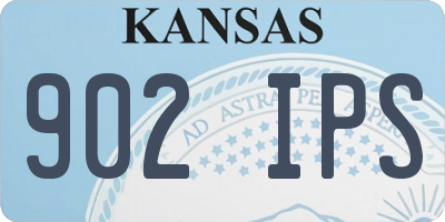 KS license plate 902IPS