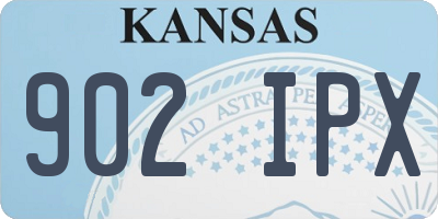 KS license plate 902IPX