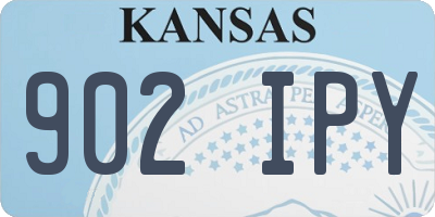 KS license plate 902IPY