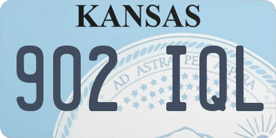 KS license plate 902IQL
