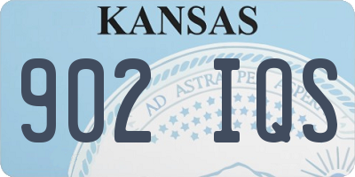 KS license plate 902IQS
