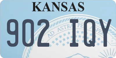 KS license plate 902IQY