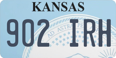 KS license plate 902IRH