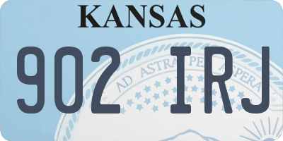 KS license plate 902IRJ