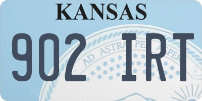KS license plate 902IRT