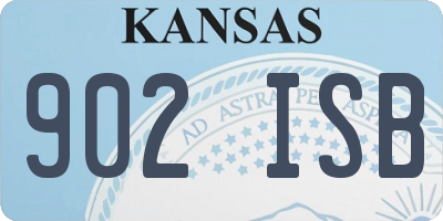 KS license plate 902ISB