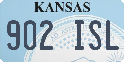 KS license plate 902ISL