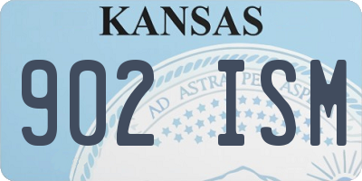 KS license plate 902ISM
