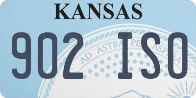 KS license plate 902ISO
