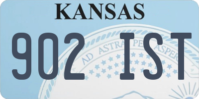 KS license plate 902IST