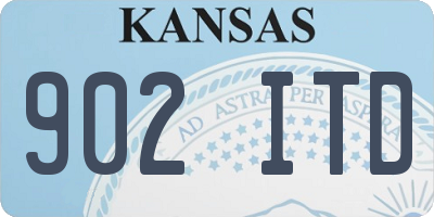 KS license plate 902ITD