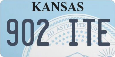 KS license plate 902ITE