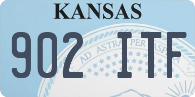 KS license plate 902ITF