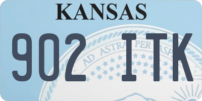 KS license plate 902ITK