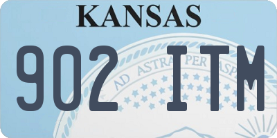 KS license plate 902ITM