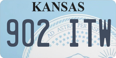 KS license plate 902ITW