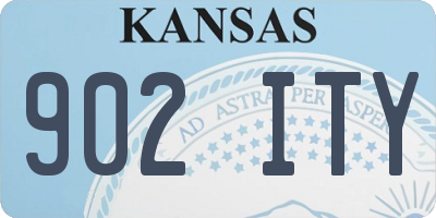 KS license plate 902ITY