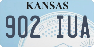 KS license plate 902IUA