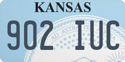 KS license plate 902IUC
