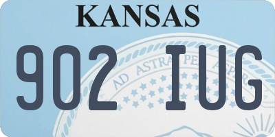 KS license plate 902IUG