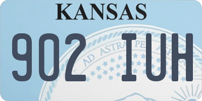 KS license plate 902IUH
