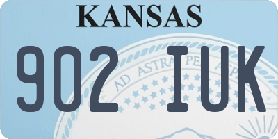 KS license plate 902IUK