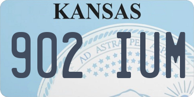 KS license plate 902IUM