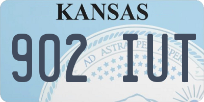 KS license plate 902IUT