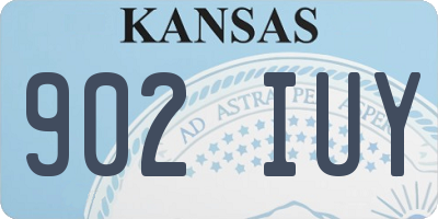 KS license plate 902IUY