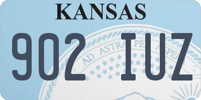 KS license plate 902IUZ