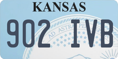 KS license plate 902IVB