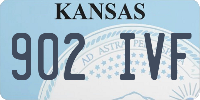 KS license plate 902IVF