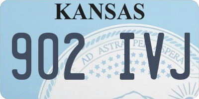 KS license plate 902IVJ