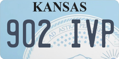 KS license plate 902IVP