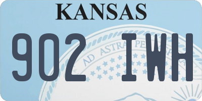 KS license plate 902IWH