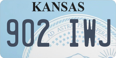KS license plate 902IWJ
