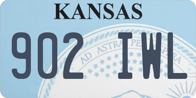 KS license plate 902IWL