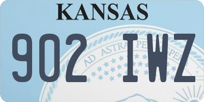 KS license plate 902IWZ