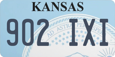 KS license plate 902IXI