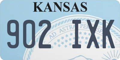 KS license plate 902IXK