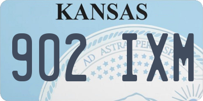 KS license plate 902IXM
