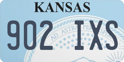 KS license plate 902IXS