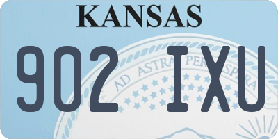 KS license plate 902IXU