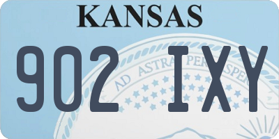 KS license plate 902IXY