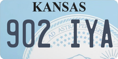 KS license plate 902IYA