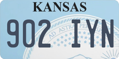 KS license plate 902IYN