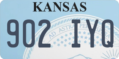 KS license plate 902IYQ